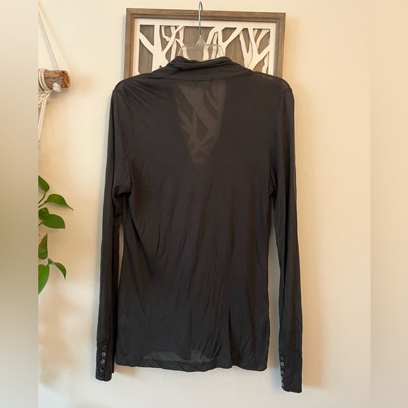 Women’s Halogen Dark Grey Blouse Size L - Picture 4 of 8